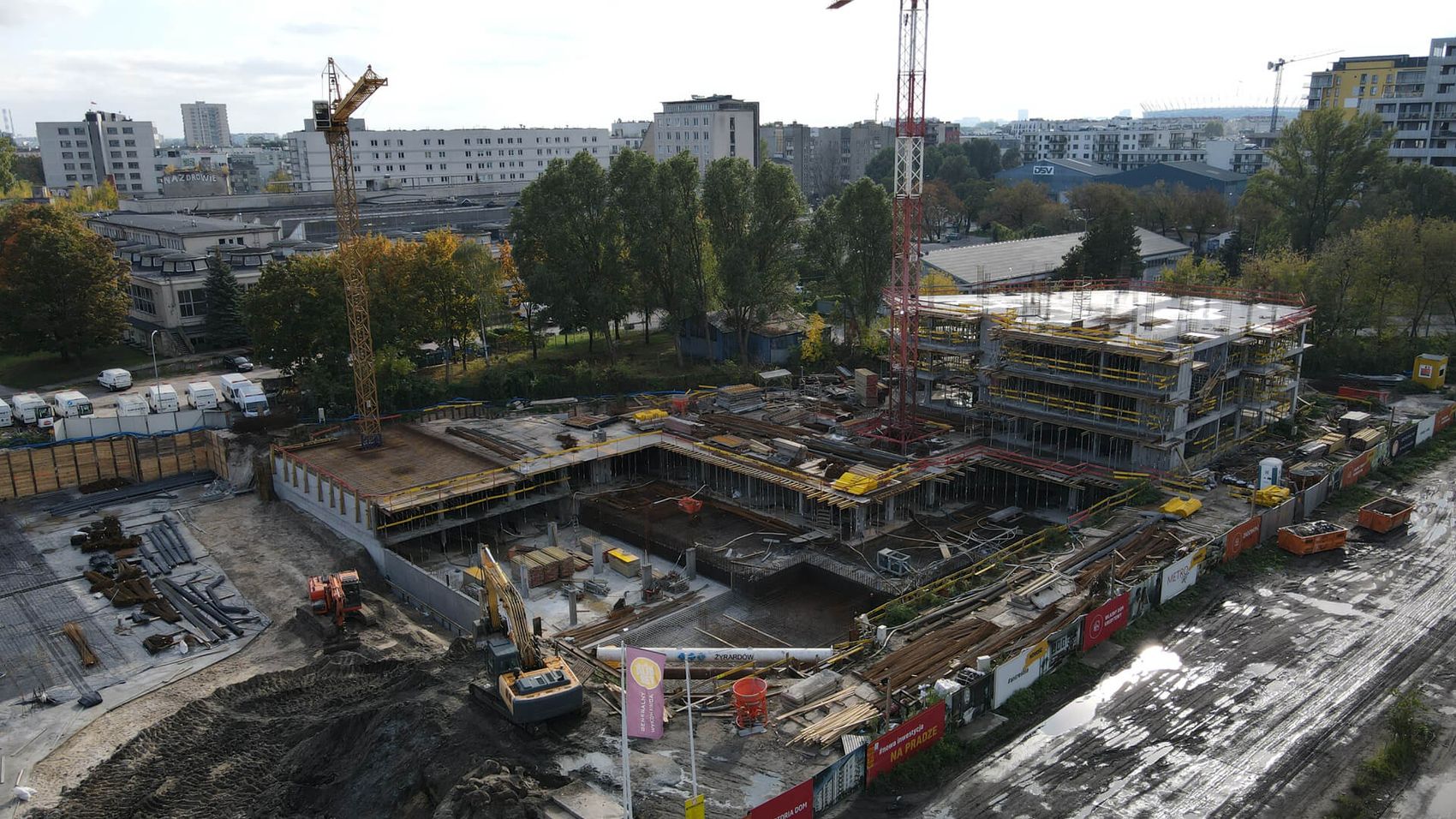 Metro Art - postęp prac - osiedle Victoria Dom na Pradze Południe