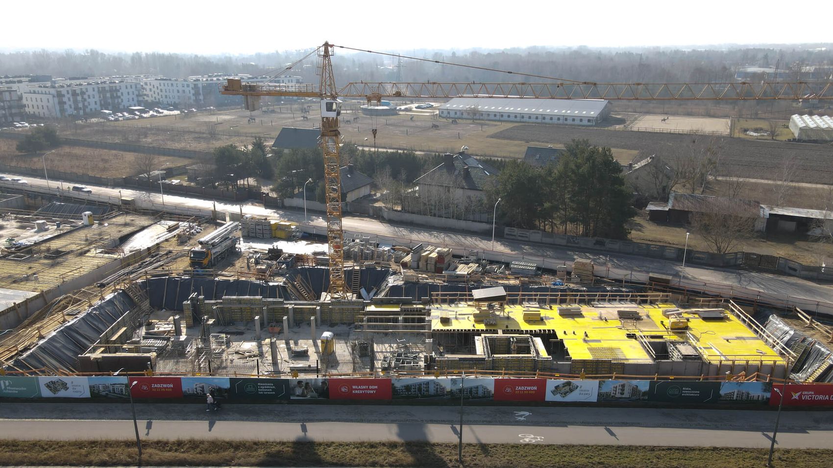 Miasteczko Julianów - etap 1 - postęp prac, luty 2025