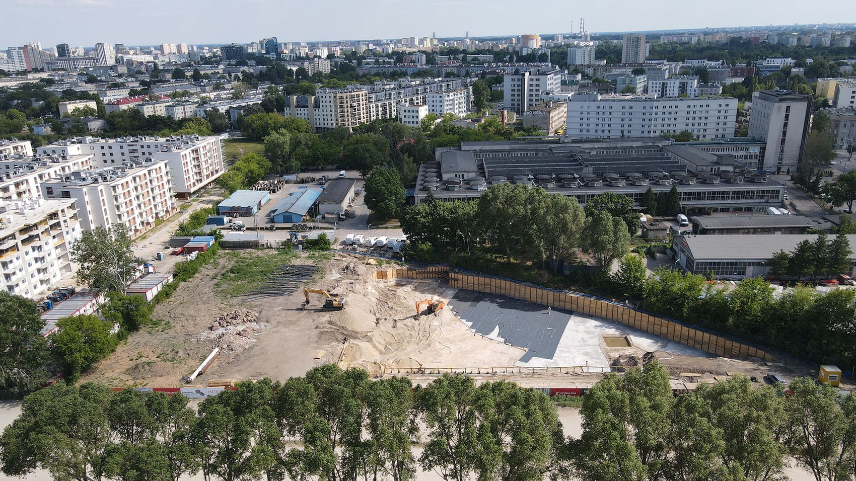 Metro Art - postęp prac - osiedle Victoria Dom na Pradze Południe