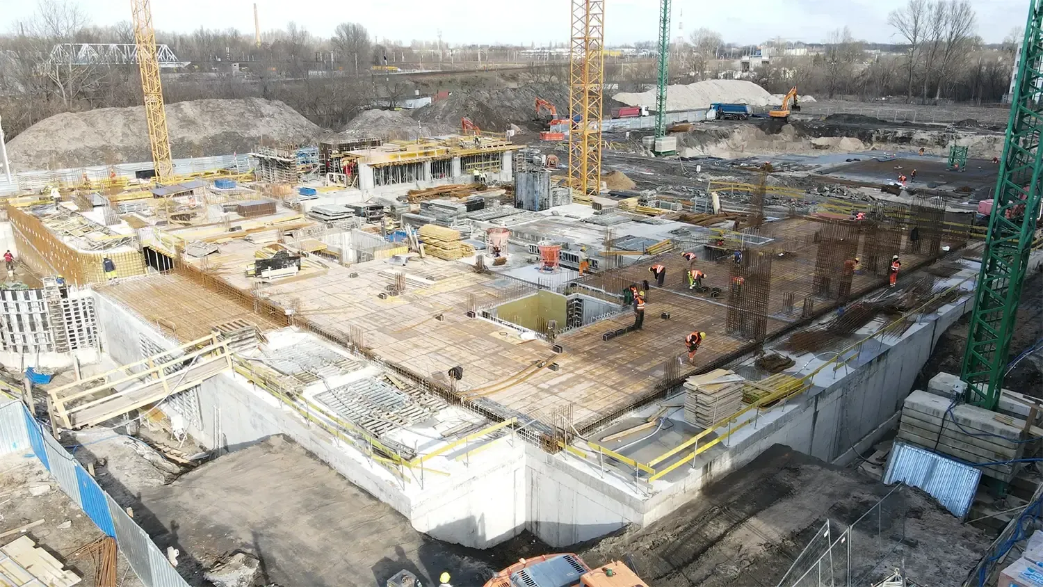 Postęp prac na osiedlu Metro Art 10 w Warszawie