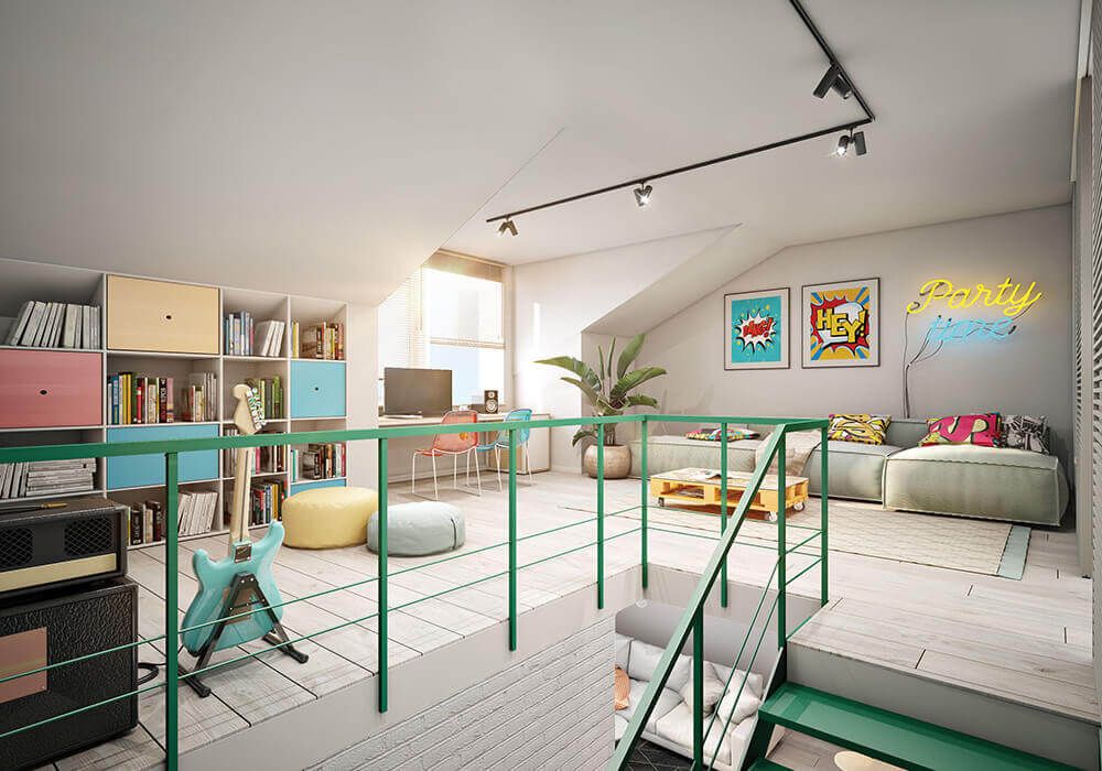 Inspiracje mieszkaniowe - mieszkania dwupiętrowe - Victoria Dom
