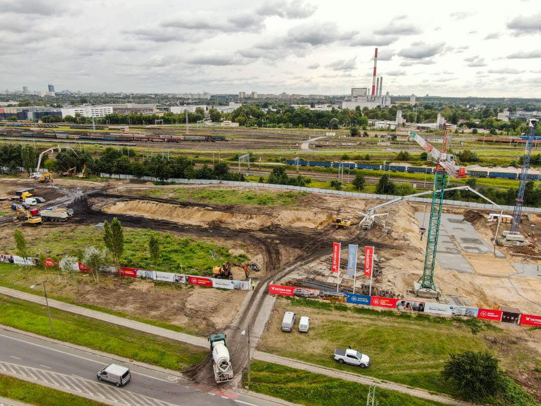 Miasteczko Nova Sfera - Victoria Dom - postęp prac