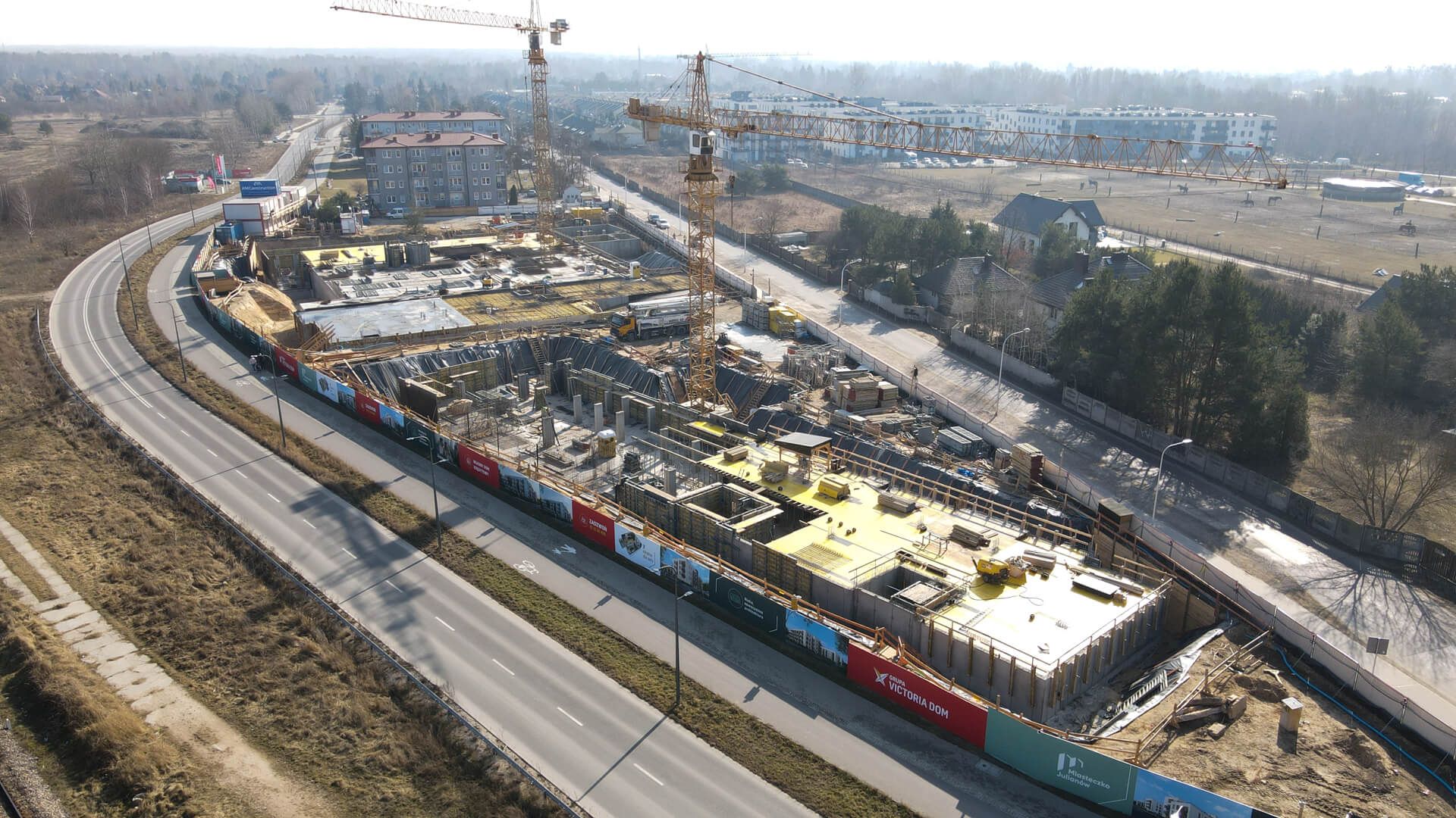 Miasteczko Julianów - etap 1 - postęp prac, luty 2025