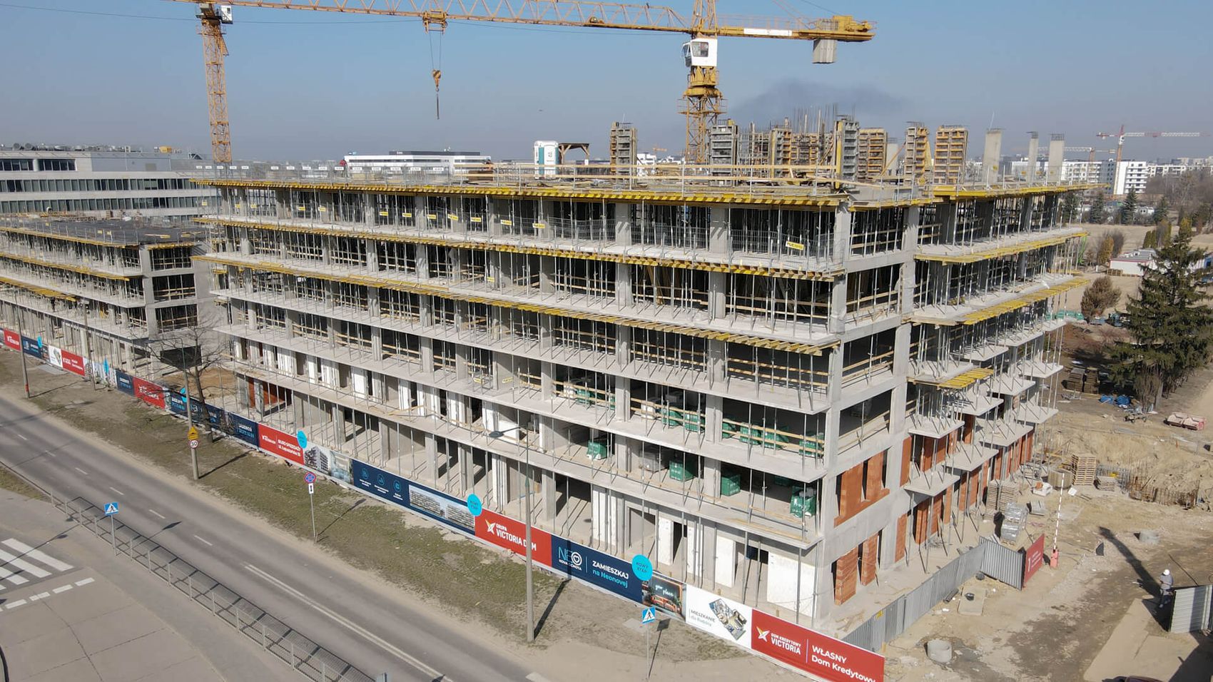 Postęp prac na osiedlu Neo Nova Ochota 1, luty 2025